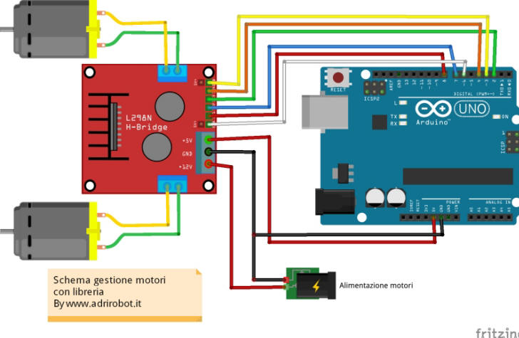 DUAL H BRIDGE L298N DC Scheda Controller Driver Motore Passo-passo - Foto 8